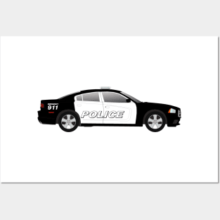 USA Police Car (white letters) Posters and Art